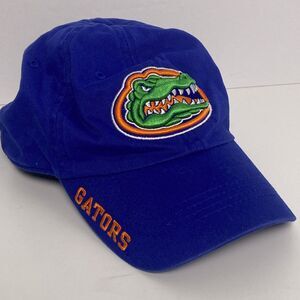 Florida Gators Blue Strap Back Adjustable Baseball Hat Cap Embroidered Logo